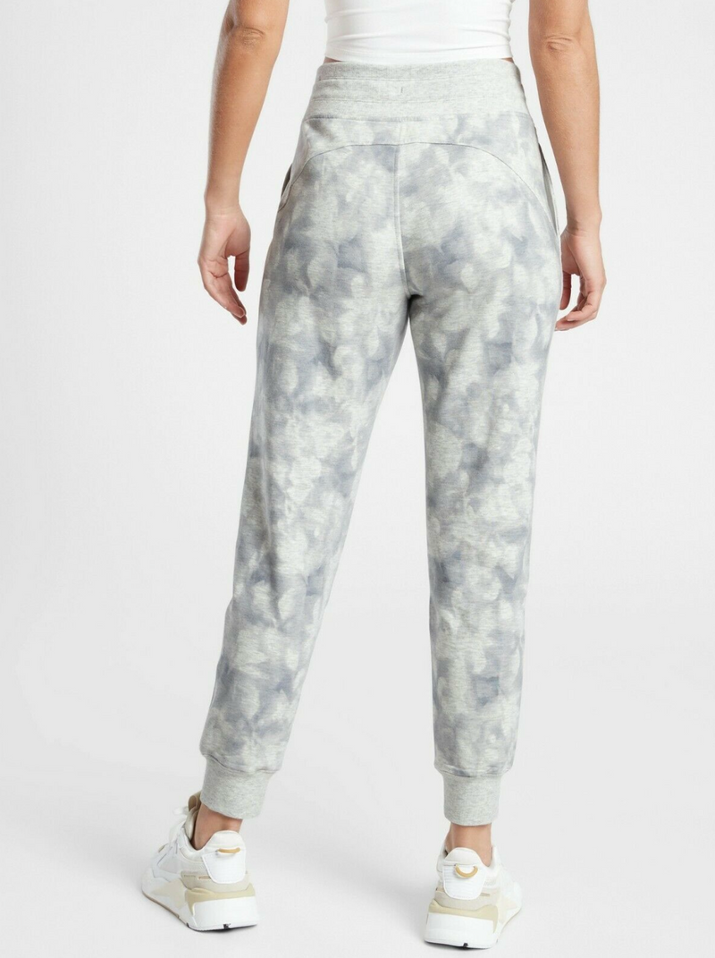 Athleta Serene Light Grey Drawstring Waistband Balance Jogger