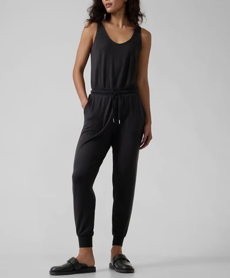 Athleta Black Balance Romper Jumpsuit