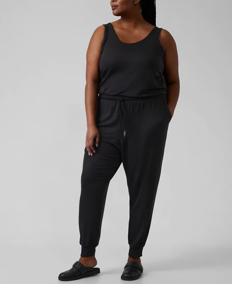 Athleta Black Balance Romper Jumpsuit