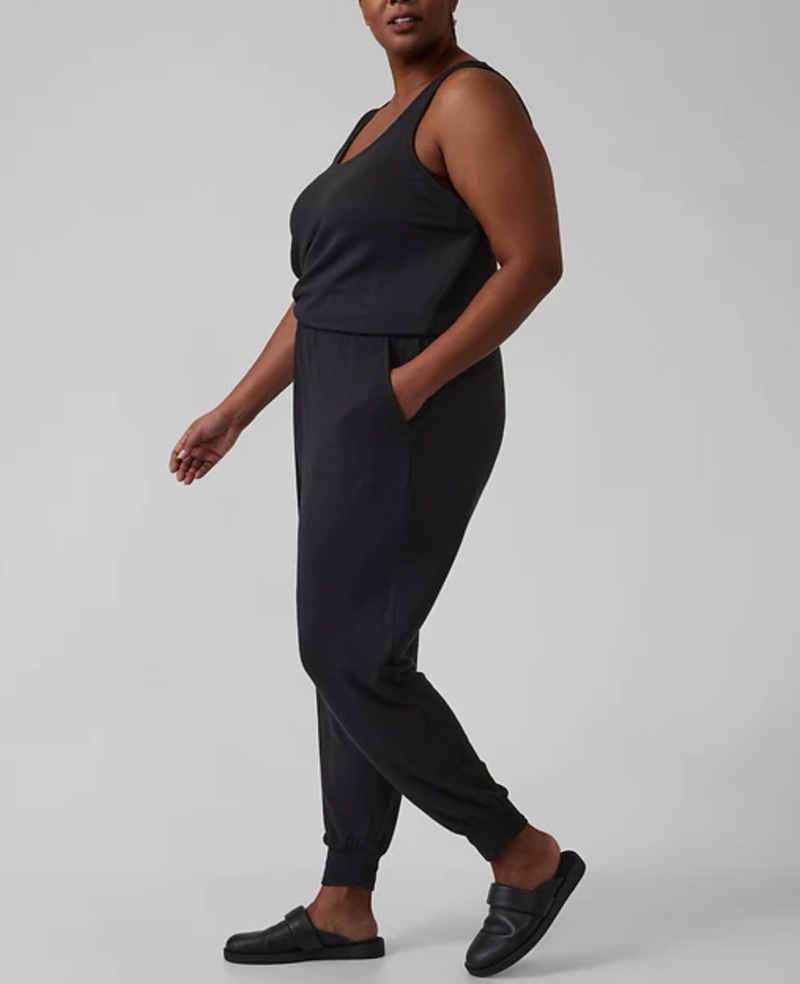 Athleta Black Balance Romper Jumpsuit