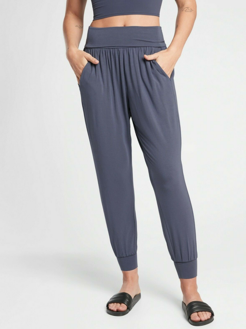 Athleta Medieval Violet Soft Lounge Elastic Waist Studio Jogger