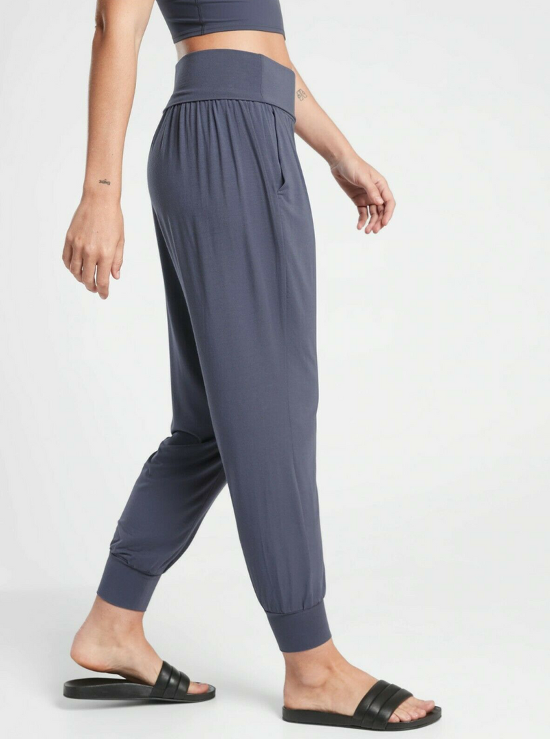 Athleta Medieval Violet Soft Lounge Elastic Waist Studio Jogger