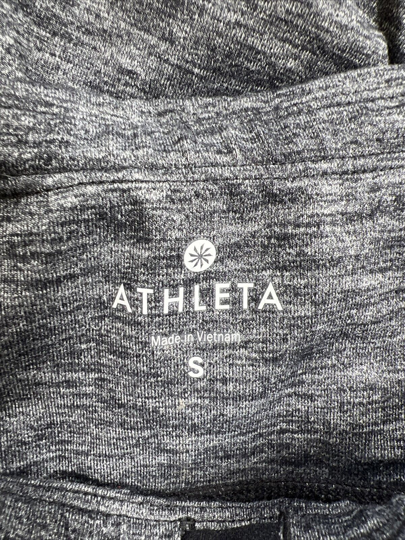 Athleta Women's Gray Relay Tight Yoga Mesh Ankle Leggings W/ Pockets- S