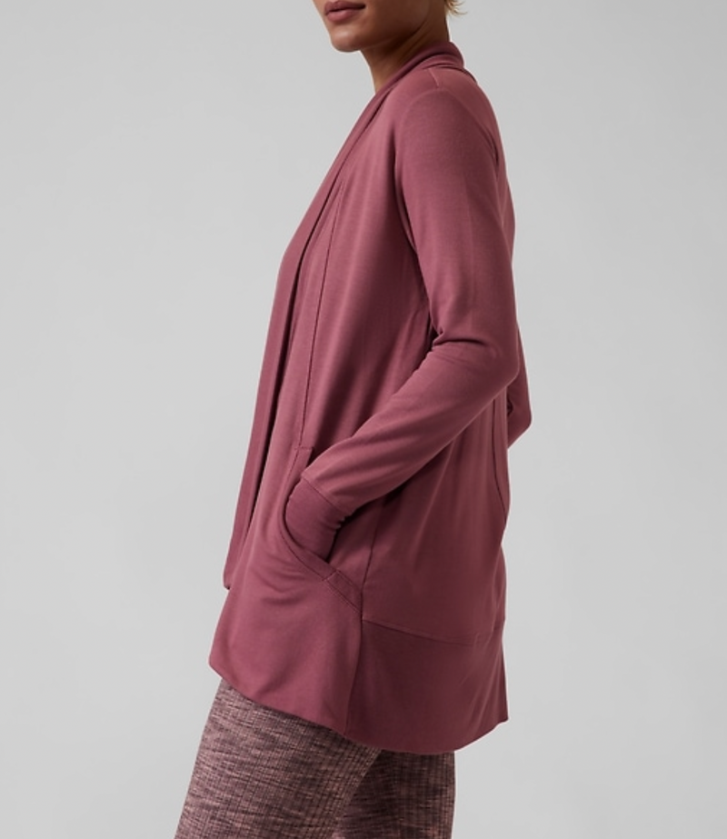 Athleta Tawny Rose Nirvana Pranayama Wrap Cardigan