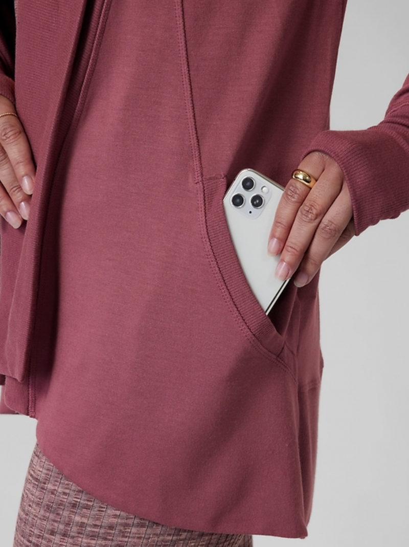 Athleta Tawny Rose Nirvana Pranayama Wrap Cardigan