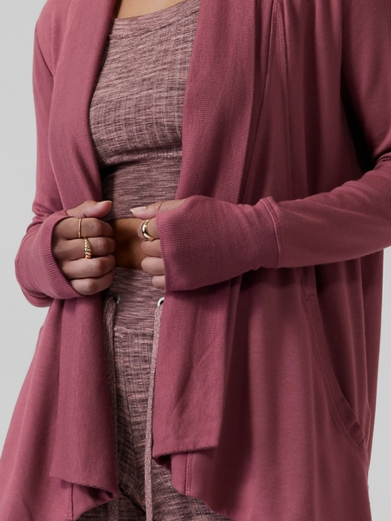 Athleta Tawny Rose Nirvana Pranayama Wrap Cardigan