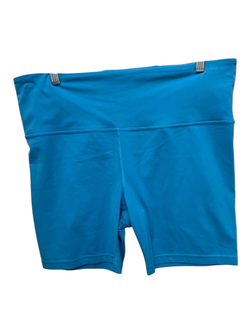 Athleta Size XL Blue Nylon Blend Biker Mid Rise Shorts