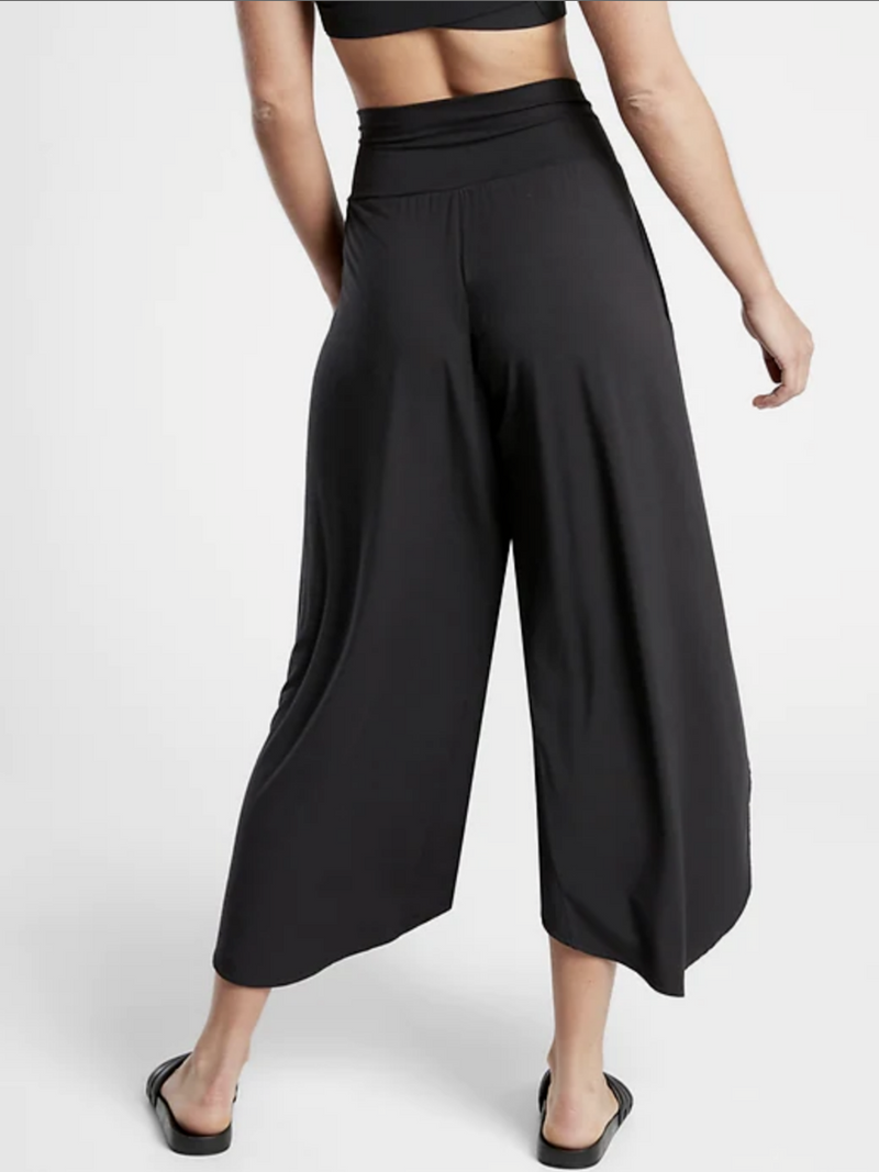 Athleta Black Soft Lounge Elastic Waist Yoga Release Pant