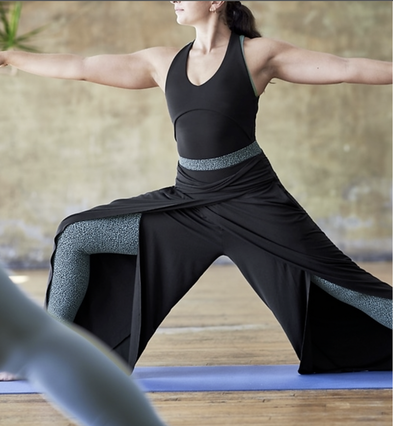 Athleta Black Soft Lounge Elastic Waist Yoga Release Pant