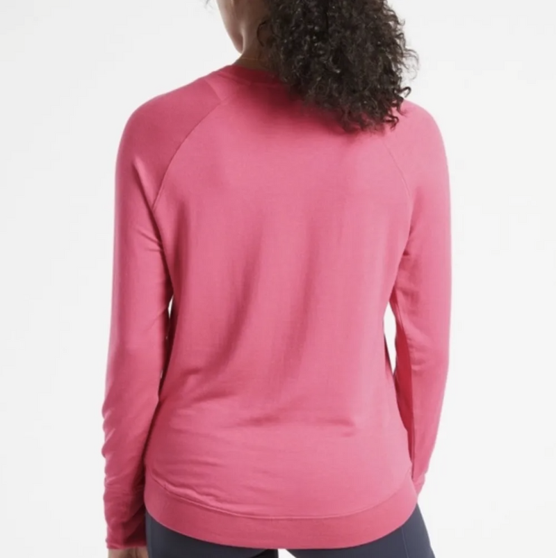 Athleta Beyond Soft Pink Mindset Sweatshirt Top