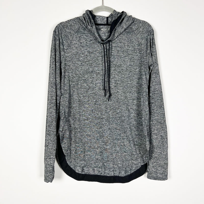 Athleta Uptempo Ultra Soft Athletic Work Out Hoodie Sweatshirt Sweater Gray S