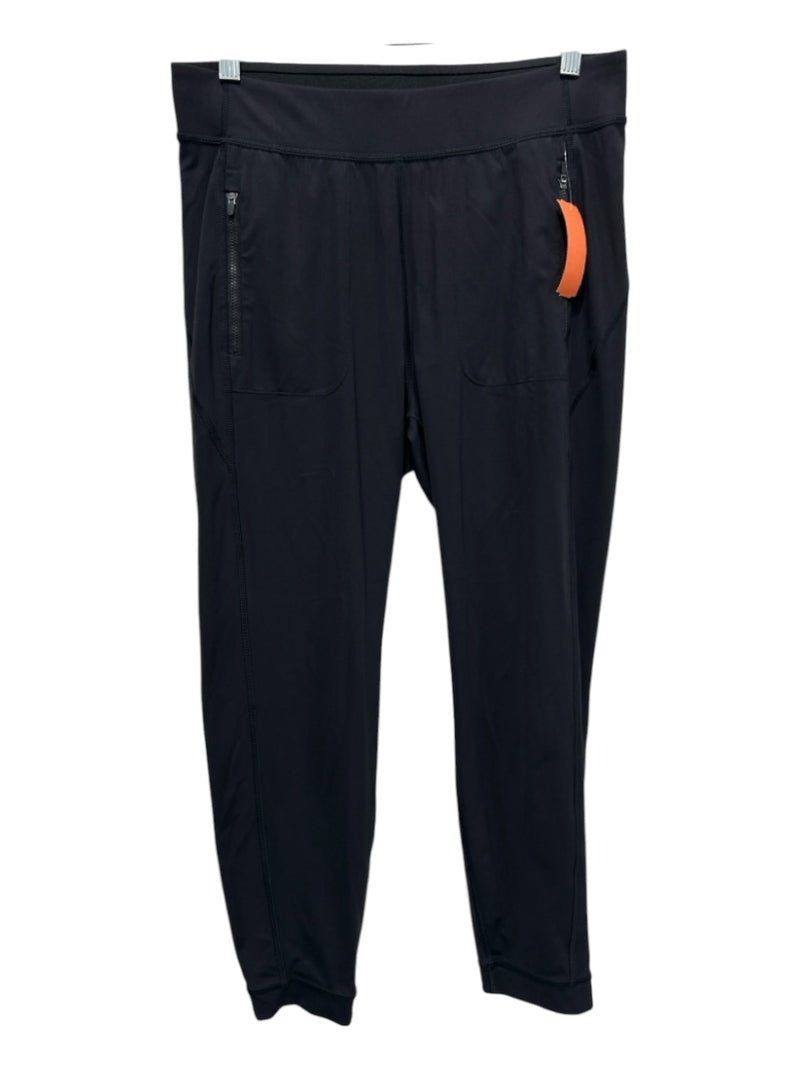Athleta Size Small Black Nylon Blend Elastic Waist Zip Pocket Panelled Pants
