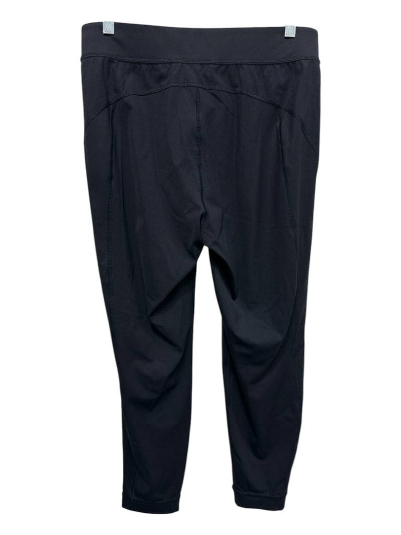 Athleta Size Small Black Nylon Blend Elastic Waist Zip Pocket Panelled Pants