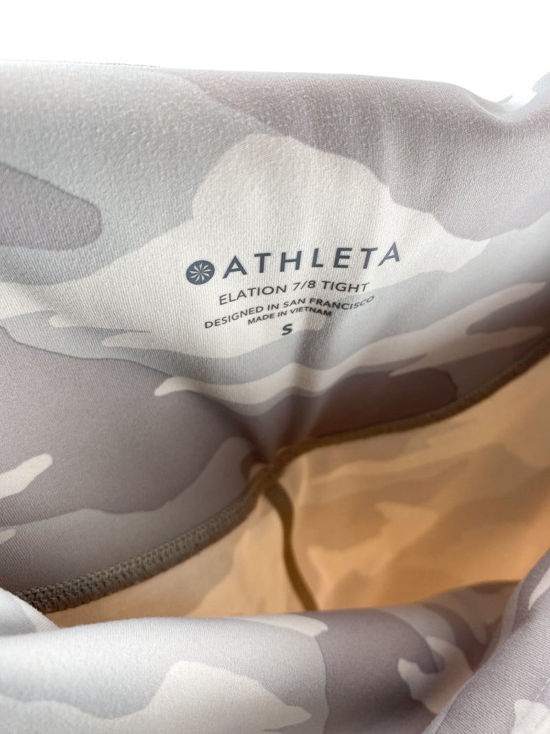 Athleta Women's Elation Camo 7/8 Active Tight Grey Multi Size S