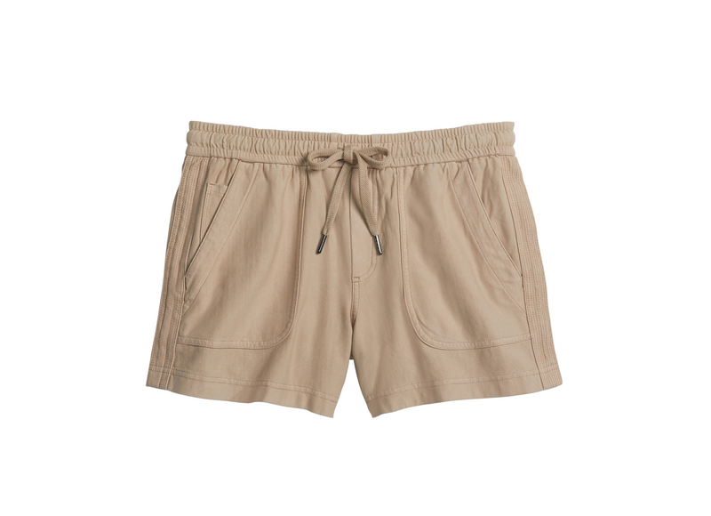 Athleta Mocha Latte Elastic Waist Stretchy Farallon Shorts
