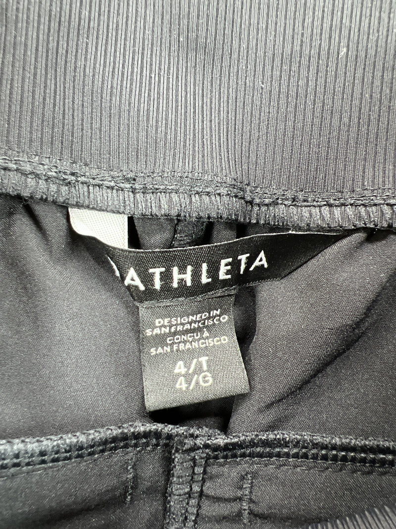 Athleta Women’s Black Nikita Slim Tapered Crop Pants - 4 Tall