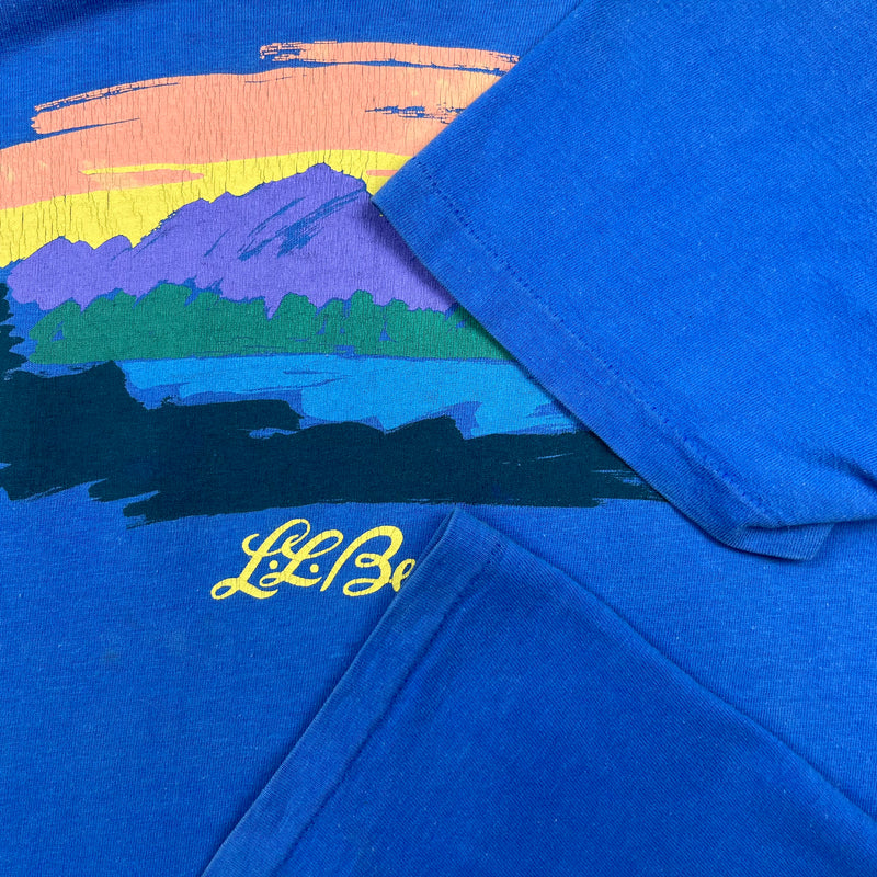 80s LL Bean Rainbow Tee Shirt
