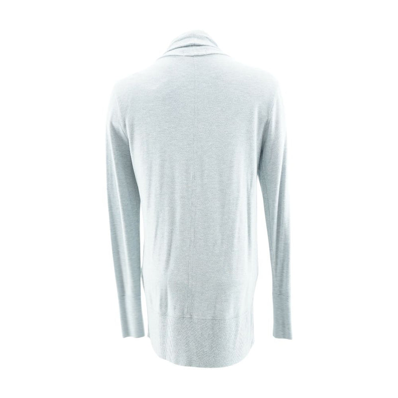 Blue Solid Cardigan Sweater