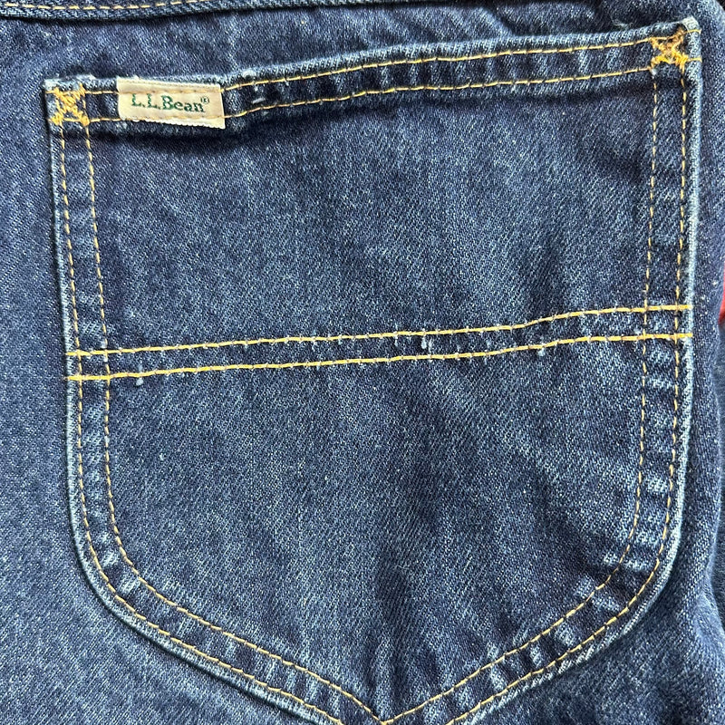 1990s LL Bean Flannel Lined Jeans, 41.5