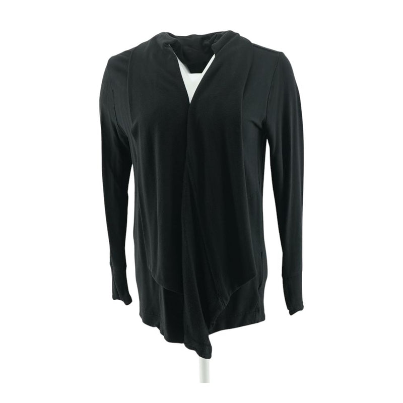 Black Solid Cardigan Sweater