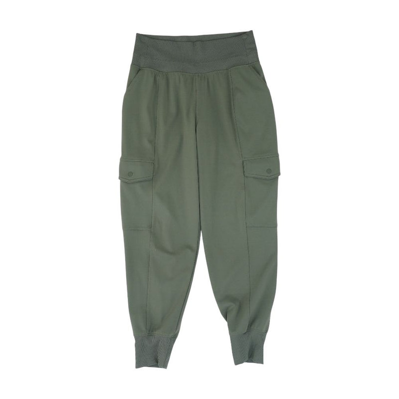 Olive Solid Joggers Pants