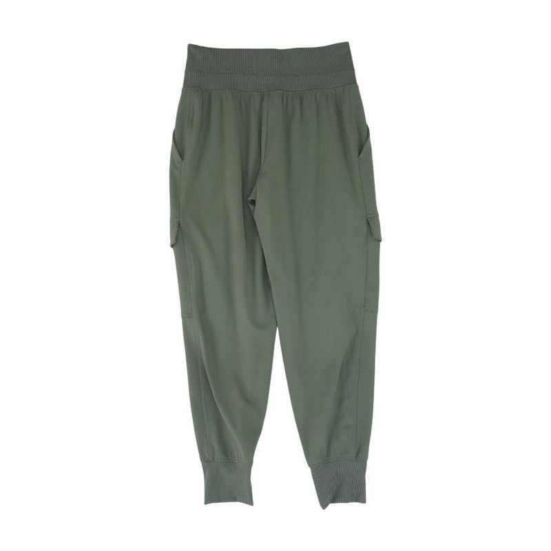 Olive Solid Joggers Pants