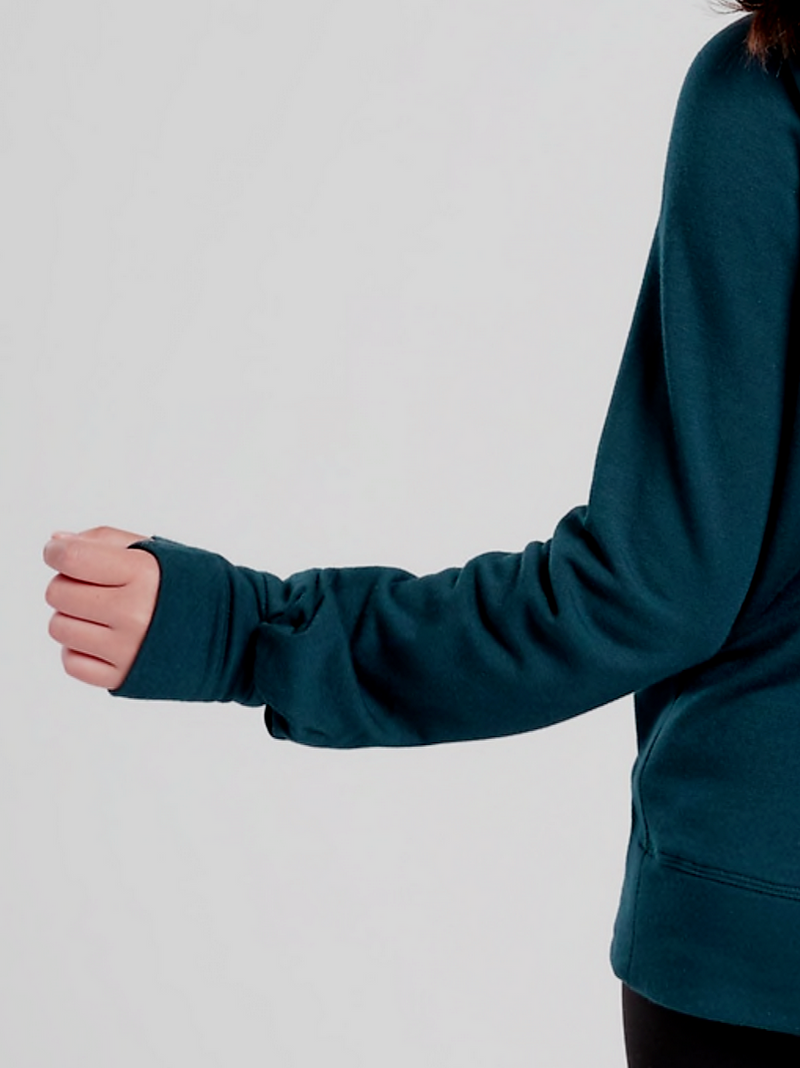 Athleta Girl Dark Teal Hooded Long Sleeve Sweatshirt