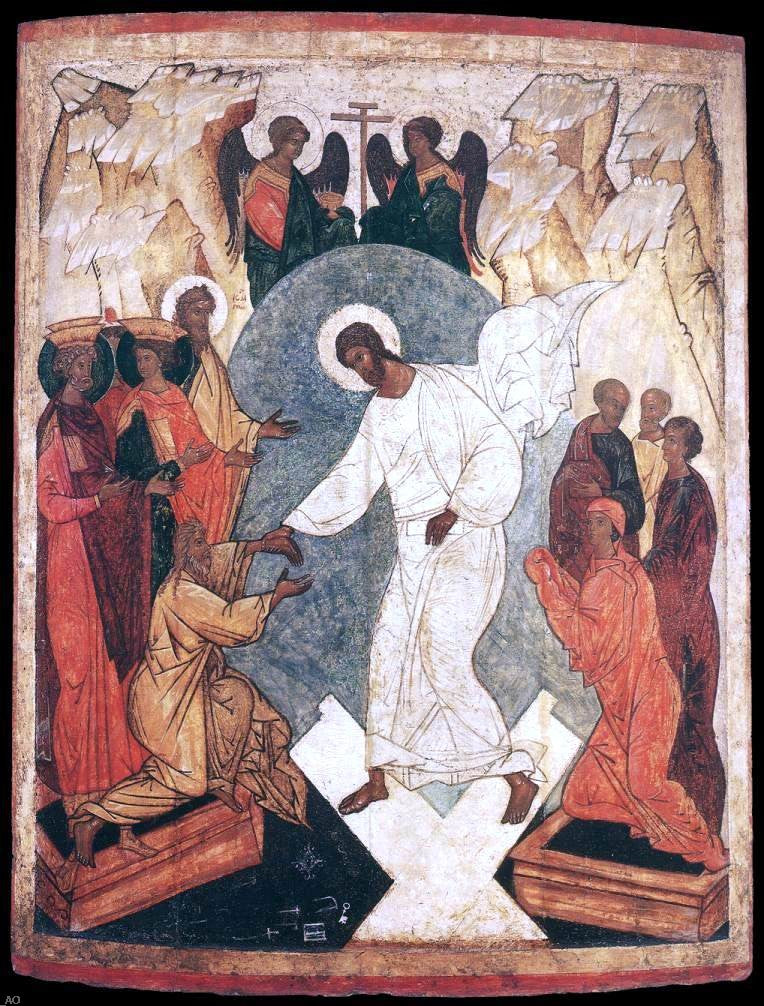 Resurrection of Christ and the Harrowing of Hell by Unknown Painters Masters - Hand Painted Oil Painting