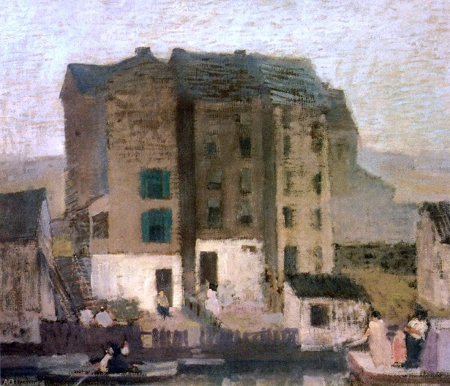 Misty Evening by Robert Spencer - Hand Painted Oil Painting
