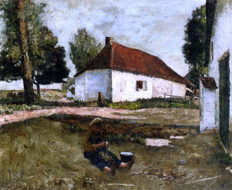 In the Sunshine, near Volluvet by Lesser Ury - Hand Painted Oil Painting