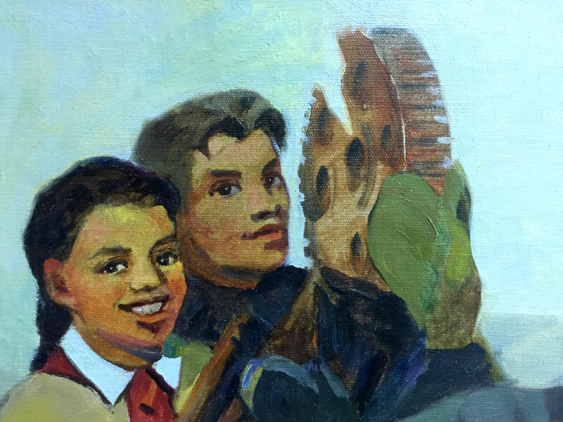 Oil painting After work
