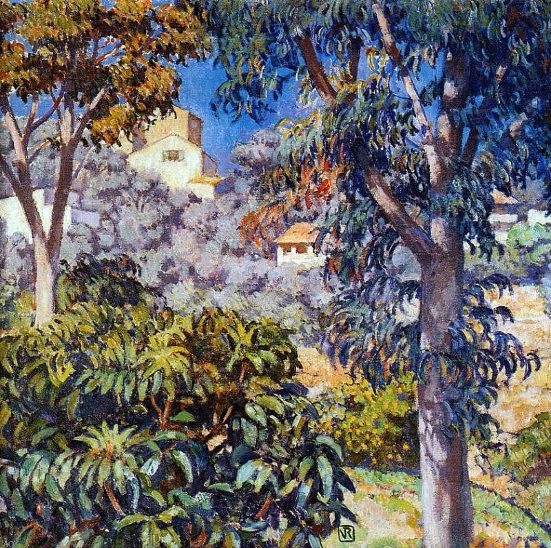 Noon Landscape by Theo Van Rysselberghe - Hand Painted Oil Painting