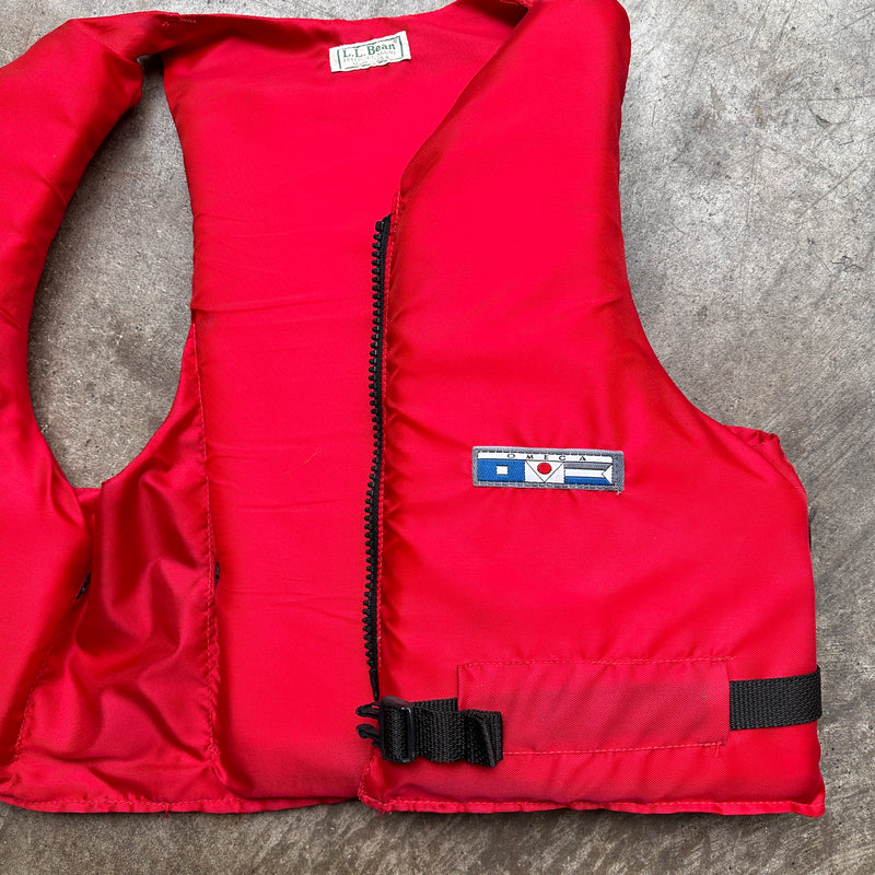 80s LL Bean life jacket