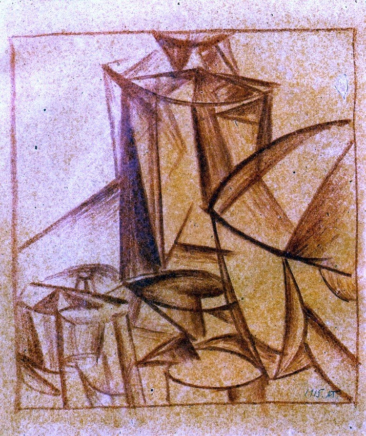 Composition by Alexander Bogomazov - Hand Painted Oil Painting