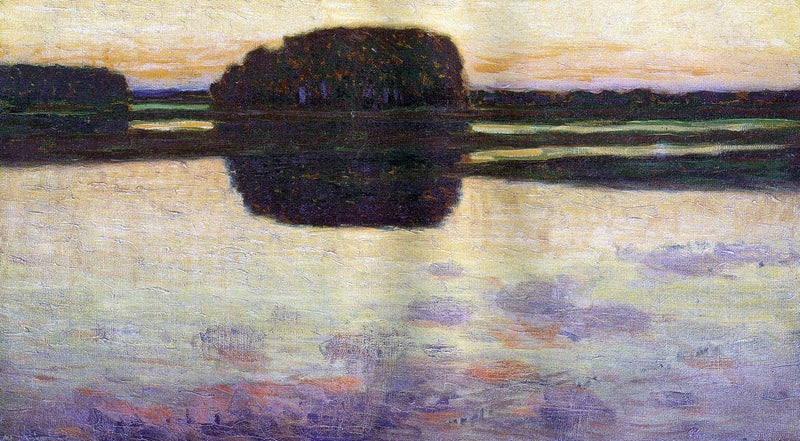 Landscape by Arthur Wesley Dow - Hand Painted Oil Painting