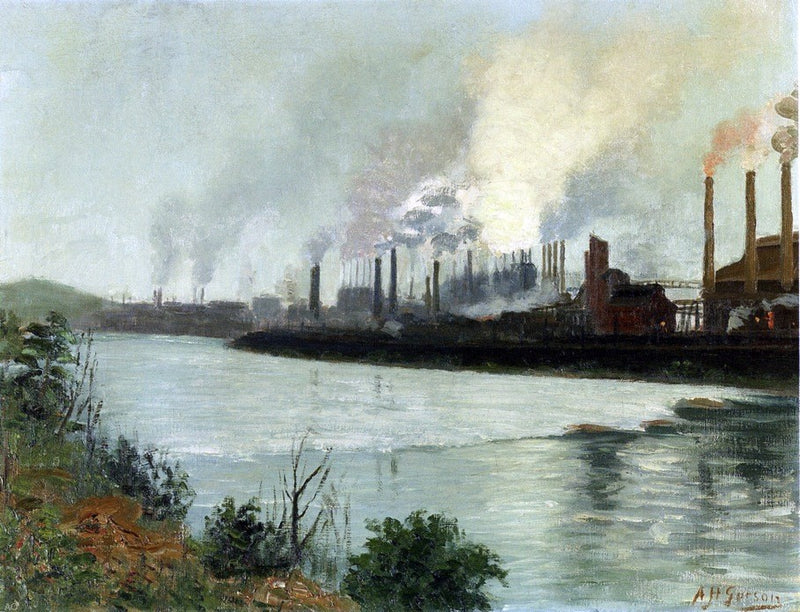 Bethlehem Steel by Aaron Harry Gorson - Hand Painted Oil Painting