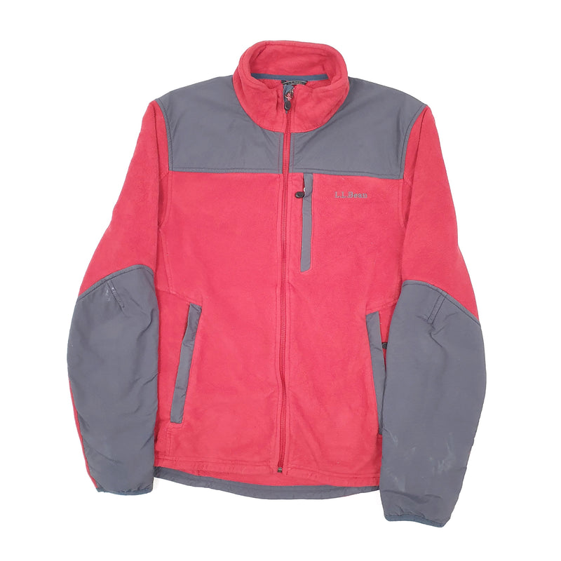 LL Bean Full Zip Polyester Fleece Sweatshirt Jumper S