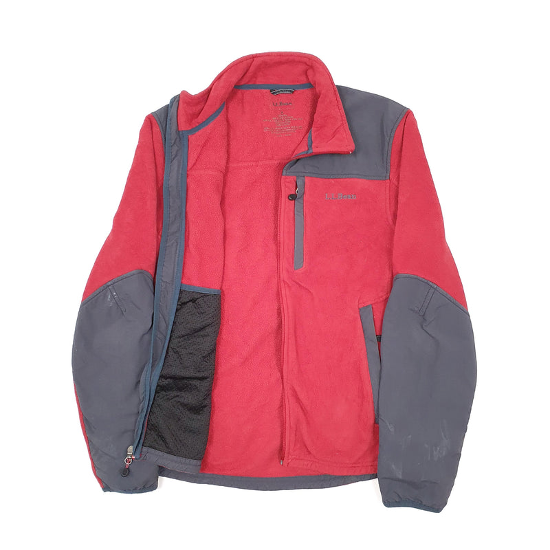 LL Bean Full Zip Polyester Fleece Sweatshirt Jumper S