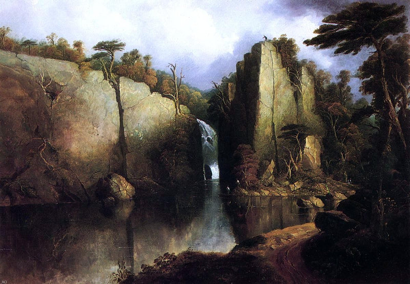 Passaic Falls by William Guy Wall - Hand Painted Oil Painting
