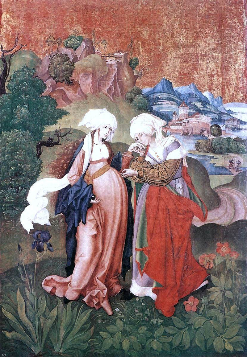 The Visitation by Master M S - Hand Painted Oil Painting
