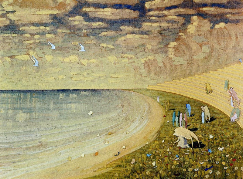 Paradise by Mikalojus Ciurlionis - Hand Painted Oil Painting