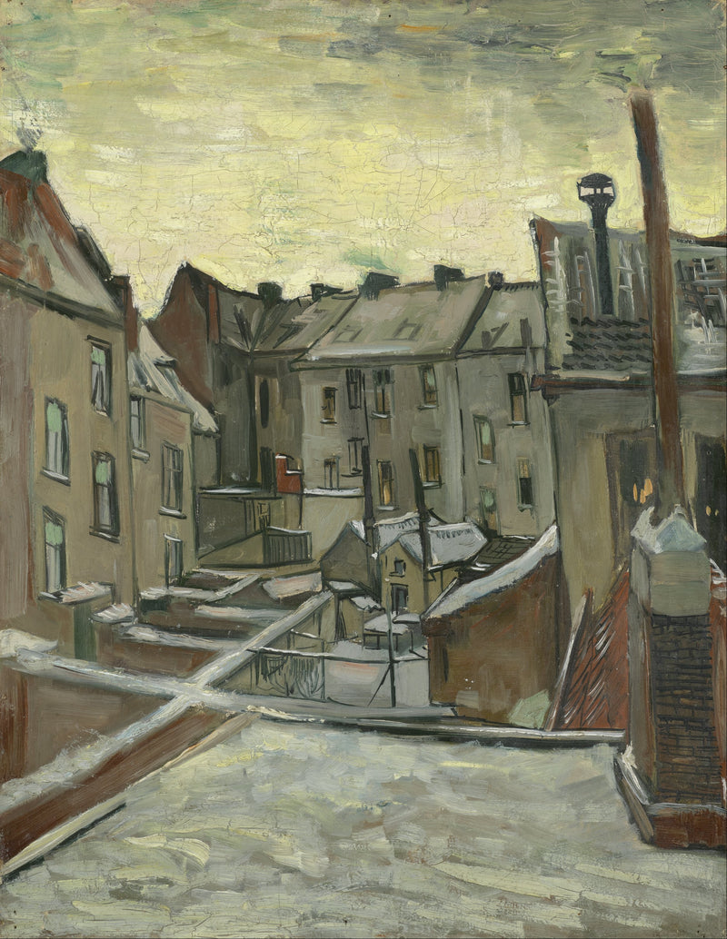 Houses seen from the back (December 1885 - February 1886)