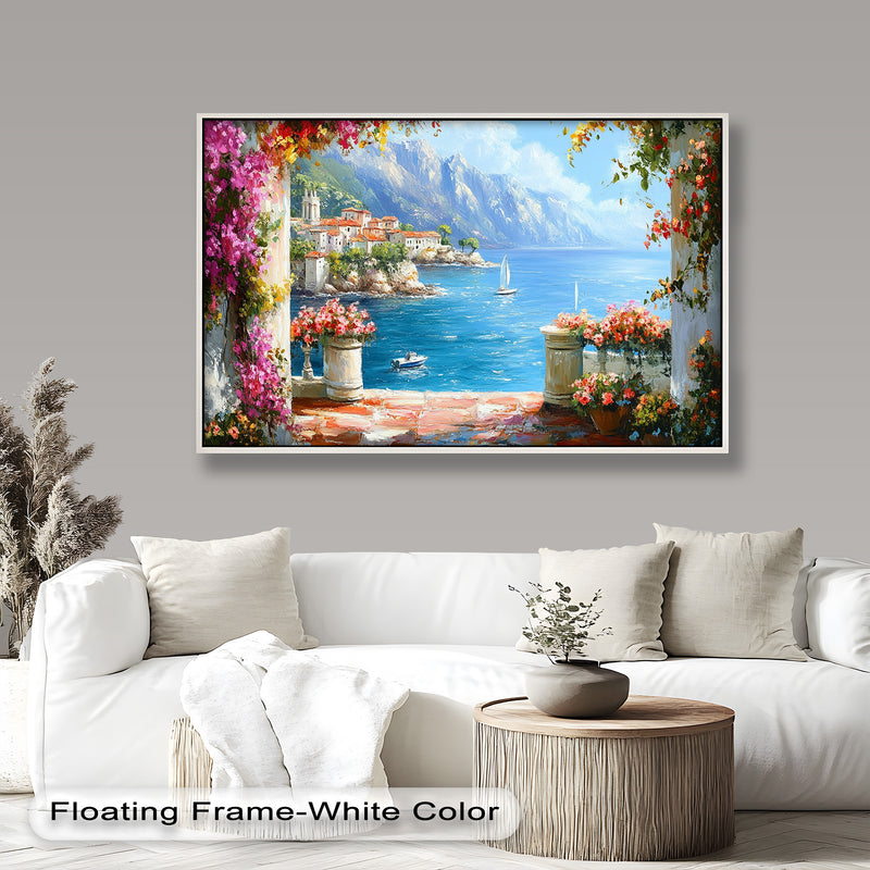 Mediterranean Coastal – Seaside Landscape Oil Painting