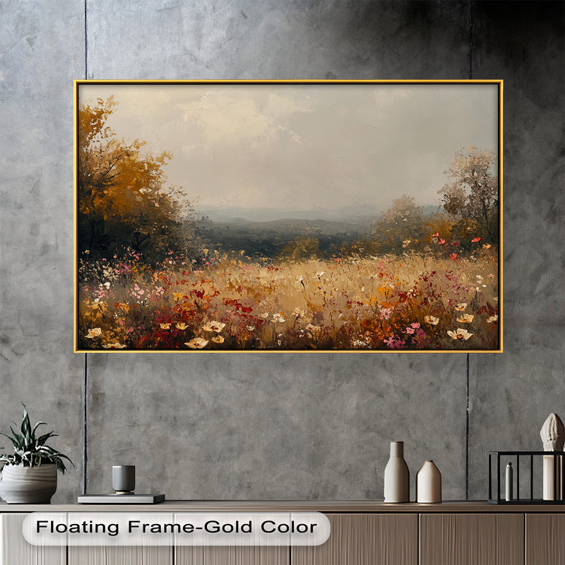 Classic Wildflower Art – Timeless Floral Oil Painting