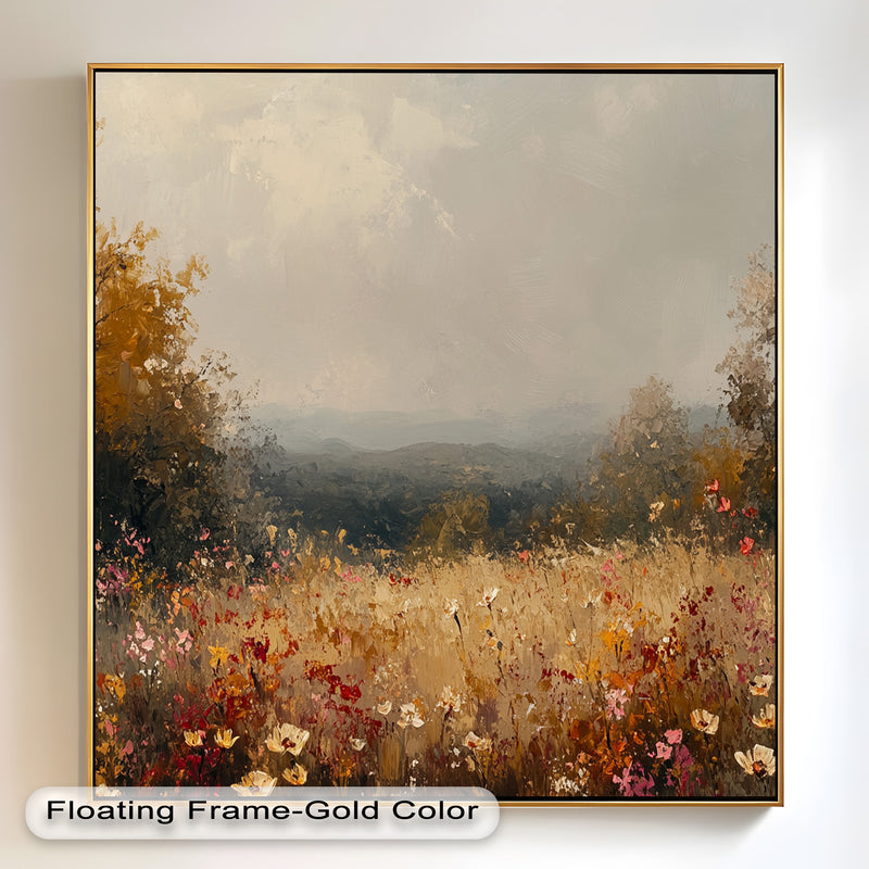 Classic Wildflower Art – Timeless Floral Oil Painting