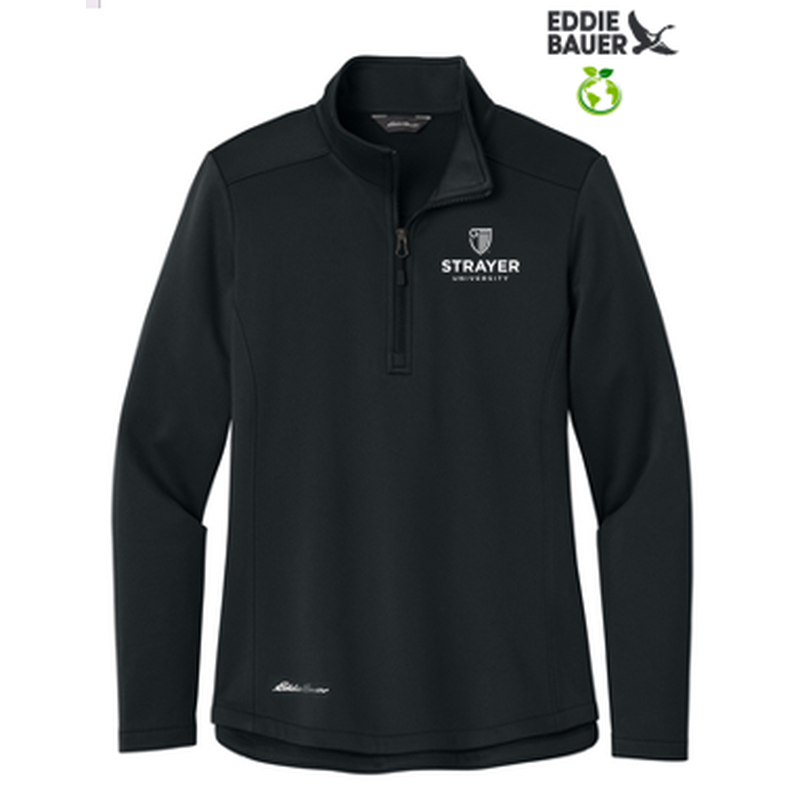 STRAYER - Eddie Bauer® Women's Smooth Mid Layer Fleece 1/2-Zip - Black