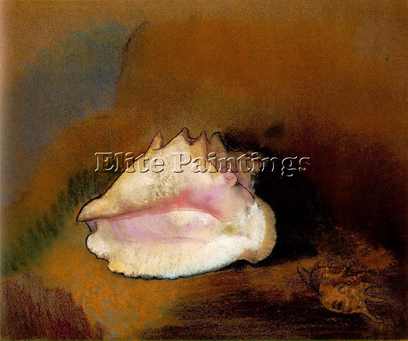 ODILON REDON COQUILLE ARTIST PAINTING REPRODUCTION HANDMADE OIL CANVAS REPRO ART