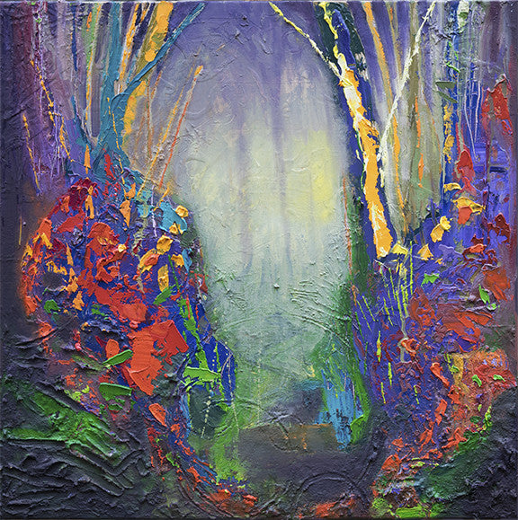 Abstract Landscape V - Original oil painting on canvas by Stephen Lursen