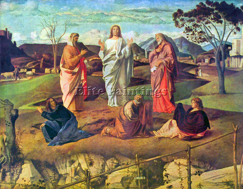 BELLINI TRANSFIGURATION OF CHRIST ARTIST PAINTING REPRODUCTION HANDMADE OIL DECO