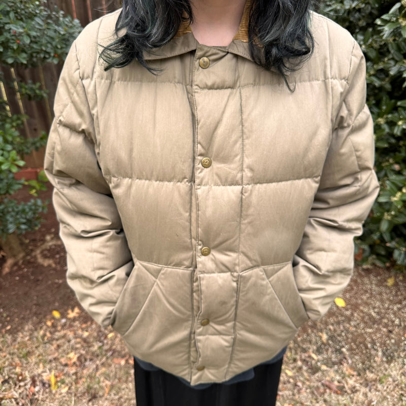 1970’s Eddie Bauer Goose Down Snap-Jac Jacket Small 22” Chest